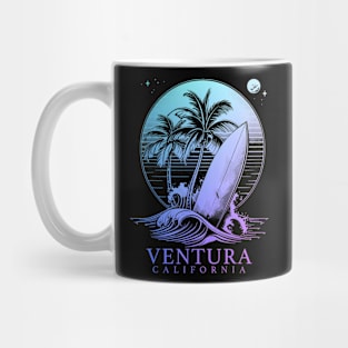 Ventura California Surf  Surfing Surfer Mug